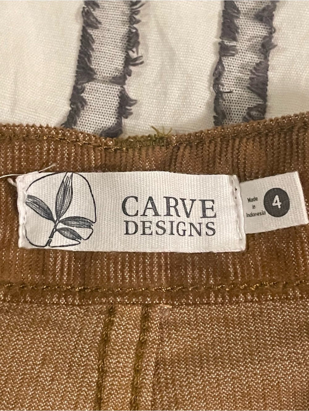 Carve Designs Corduroy Raw Hem Bermuda Shorts - Picture 4 of 6